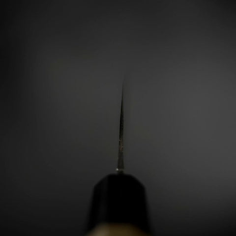 Funayuki Blue Steel #1 Stainless Clad Kurouchi Buffalo Magnolia Handle 165mm-[Musashi]-[Japanese-Kitchen-Knives]