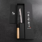 Funayuki Blue Steel #2 Kurouchi Buffalo Magnolia Handle 150mm-[Musashi]-[Japanese-Kitchen-Knives]