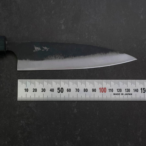 Funayuki Blue Steel #2 Kurouchi Dark Blue Urushi Handle 145mm-[Musashi]-[Japanese-Kitchen-Knives]