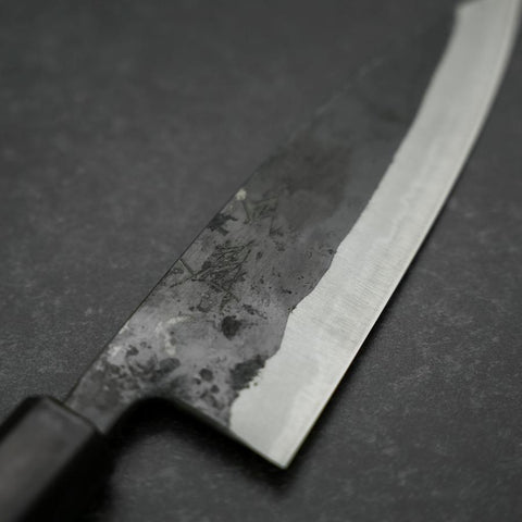Funayuki Blue Steel #2 Kurouchi Walnut Handle 150mm-[Musashi]-[Japanese-Kitchen-Knives]