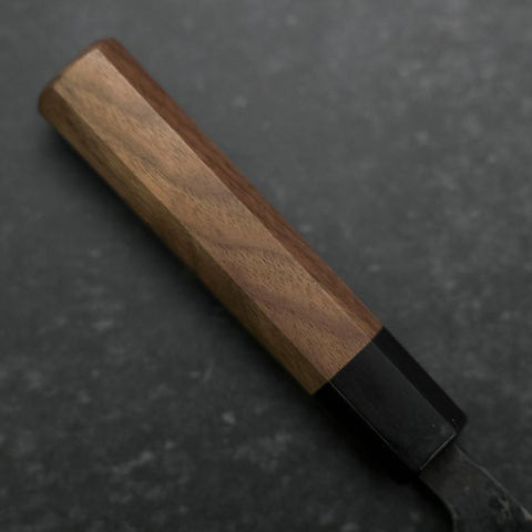 Funayuki Blue Steel #2 Kurouchi Walnut Handle 150mm-[Musashi]-[Japanese-Kitchen-Knives]