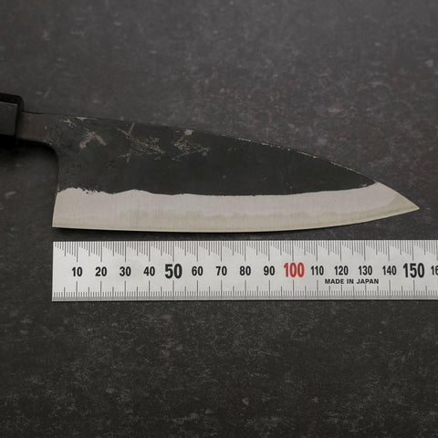 Funayuki Blue Steel #2 Kurouchi Walnut Handle 150mm-[Musashi]-[Japanese-Kitchen-Knives]