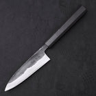 Funayuki Sabaki Blue Super Kurouchi Buffalo Ebony Handle 120mm-[Musashi]-[Japanese-Kitchen-Knives]