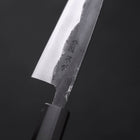 Funayuki Sabaki Blue Super Kurouchi Buffalo Ebony Handle 120mm-[Musashi]-[Japanese-Kitchen-Knives]