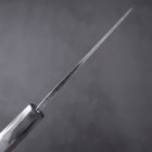 Funayuki Sabaki Blue Super Kurouchi Buffalo Ebony Handle 120mm-[Musashi]-[Japanese-Kitchen-Knives]
