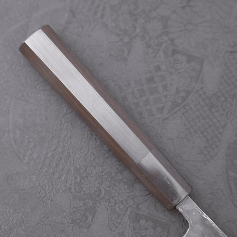 Funayuki Sabaki Blue Super Kurouchi Buffalo Ebony Handle 120mm-[Musashi]-[Japanese-Kitchen-Knives]