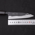 Funayuki Sabaki Blue Super Kurouchi Buffalo Ebony Handle 120mm-[Musashi]-[Japanese-Kitchen-Knives]