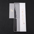 Funayuki Sabaki Blue Super Kurouchi Buffalo Ebony Handle 120mm-[Musashi]-[Japanese-Kitchen-Knives]