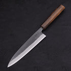 Funayuki Sabaki Blue Steel #2 Kurouchi Sumi Urushi Handle 180mm-[Musashi]-[Japanese-Kitchen-Knives]