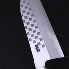 Funayuki Silver Steel #3 Ichimatsu Walnut Handle 165mm-[Musashi]-[Japanese-Kitchen-Knives]