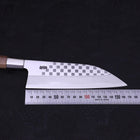 Funayuki Silver Steel #3 Ichimatsu Walnut Handle 165mm-[Musashi]-[Japanese-Kitchen-Knives]