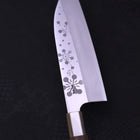 Funayuki Silver Steel #3 Kazahana Walnut Handle 165mm-[Musashi]-[Japanese-Kitchen-Knives]