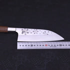 Funayuki Silver Steel #3 Kazahana Walnut Handle 165mm-[Musashi]-[Japanese-Kitchen-Knives]