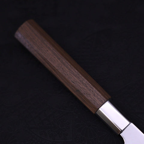 Funayuki Silver Steel #3 Kiku Walnut Handle 165mm-[Musashi]-[Japanese-Kitchen-Knives]