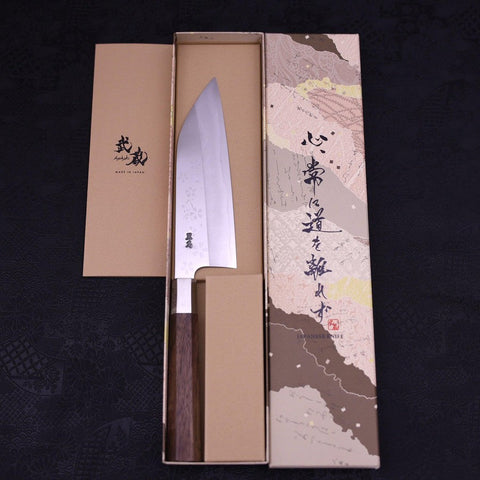 Funayuki Silver Steel #3 Sakura Walnut Handle 165mm-[Musashi]-[Japanese-Kitchen-Knives]