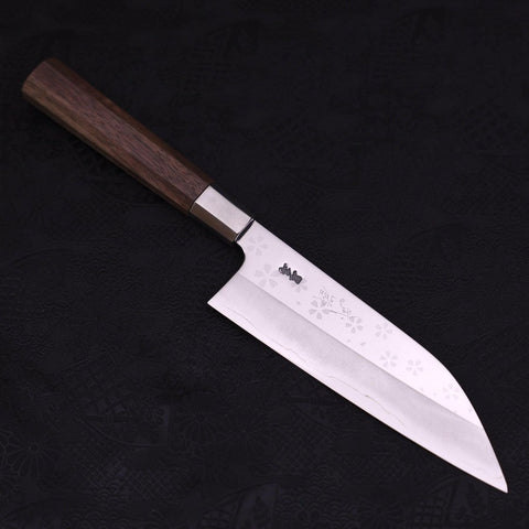 Funayuki Silver Steel #3 Sakura Walnut Handle 165mm-[Musashi]-[Japanese-Kitchen-Knives]