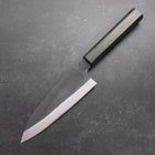 Funayuki White Steel #2 Kurouchi Green Urushi Handle 150mm-[Musashi]-[Japanese-Kitchen-Knives]