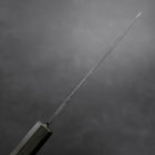 Funayuki White Steel #2 Kurouchi Green Urushi Handle 150mm-[Musashi]-[Japanese-Kitchen-Knives]