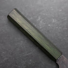 Funayuki White Steel #2 Kurouchi Green Urushi Handle 150mm-[Musashi]-[Japanese-Kitchen-Knives]