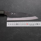Funayuki White Steel #2 Kurouchi Green Urushi Handle 150mm-[Musashi]-[Japanese-Kitchen-Knives]