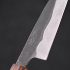 Funayuki White Steel #2 Kurouchi Sumi Urushi Handle 150mm-[Musashi]-[Japanese-Kitchen-Knives]