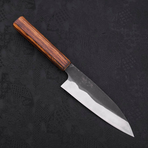 Funayuki White Steel #2 Kurouchi Sumi Urushi Handle 150mm-[Musashi]-[Japanese-Kitchen-Knives]