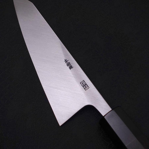 Garasuki Boning Knife White Steel #2 Kasumi Buffalo Ebony Handle 150mm-[Musashi]-[Japanese-Kitchen-Knives]