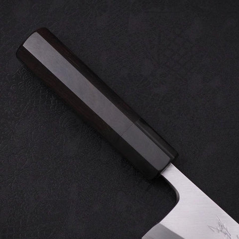 Garasuki Boning Knife White Steel #2 Kasumi Buffalo Ebony Handle 150mm-[Musashi]-[Japanese-Kitchen-Knives]