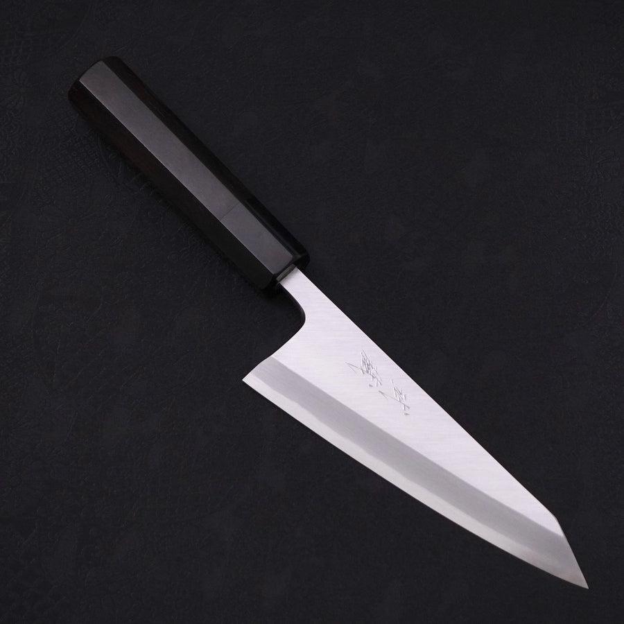 Garasuki Boning Knife White Steel #2 Kasumi Buffalo Ebony Handle 150mm-[Musashi]-[Japanese-Kitchen-Knives]