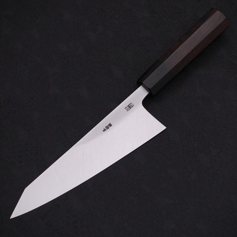 Garasuki Boning Knife White Steel #2 Kasumi Buffalo Ebony Handle 180mm-[Musashi]-[Japanese-Kitchen-Knives]