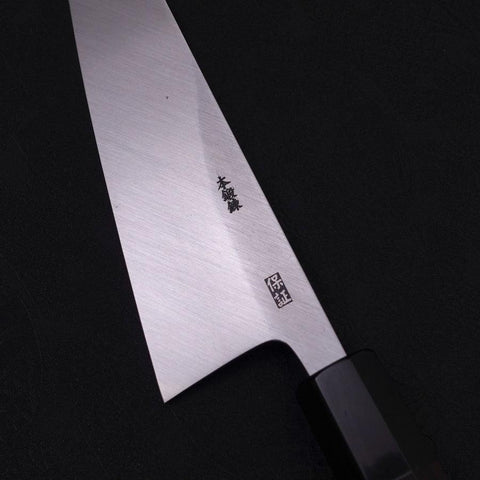 Garasuki Boning Knife White Steel #2 Kasumi Buffalo Ebony Handle 180mm-[Musashi]-[Japanese-Kitchen-Knives]