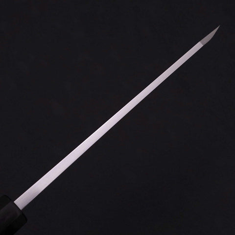 Garasuki Boning Knife White Steel #2 Kasumi Buffalo Ebony Handle 180mm-[Musashi]-[Japanese-Kitchen-Knives]