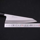 Garasuki Boning Knife White Steel #2 Kasumi Buffalo Ebony Handle 180mm-[Musashi]-[Japanese-Kitchen-Knives]