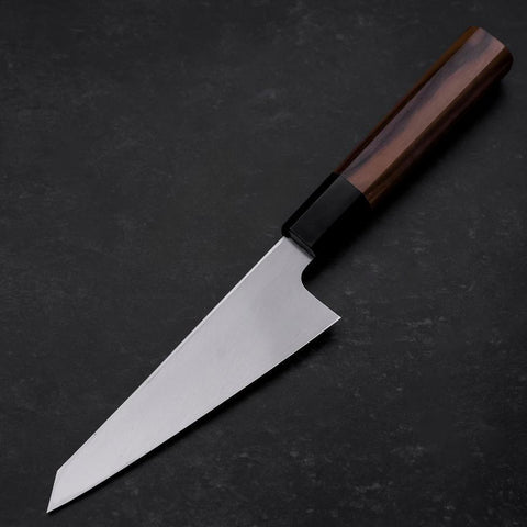Garasuki Boning Knife White Steel #2 Polished Buffalo Teak Handle 150mm-[Musashi]-[Japanese-Kitchen-Knives]