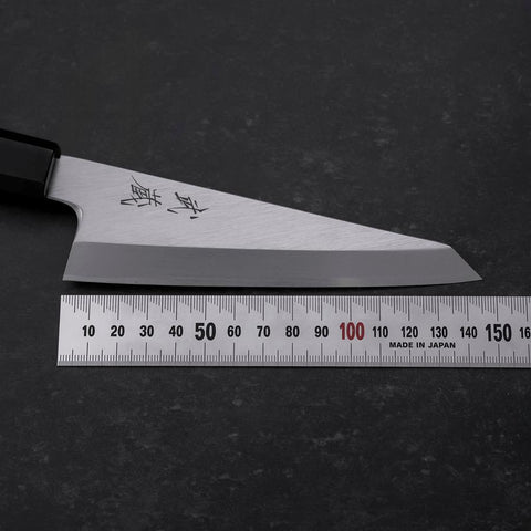 Garasuki Boning Knife White Steel #2 Polished Buffalo Teak Handle 150mm-[Musashi]-[Japanese-Kitchen-Knives]