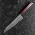 Gyuto 440C Nashiji Damascus Purple Urushi Handle 210mm (8.3”)-[Musashi]-[Japanese-Kitchen-Knives]
