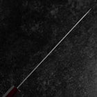 Gyuto 440C Nashiji Damascus Purple Urushi Handle 210mm (8.3”)-[Musashi]-[Japanese-Kitchen-Knives]