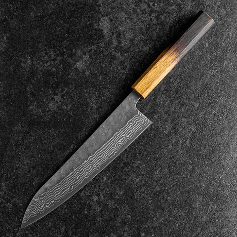 Gyuto 440C Nashiji Damascus Yaki Urushi Handle 210mm (8.3”)-[Musashi]-[Japanese-Kitchen-Knives]