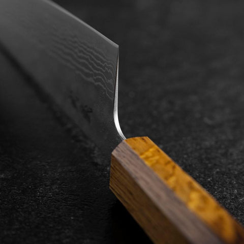 Gyuto 440C Nashiji Damascus Yaki Urushi Handle 210mm (8.3”)-[Musashi]-[Japanese-Kitchen-Knives]