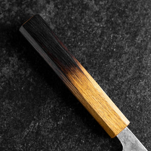 Gyuto 440C Nashiji Damascus Yaki Urushi Handle 210mm (8.3”)-[Musashi]-[Japanese-Kitchen-Knives]