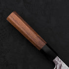 Gyuto AUS-10 Mirror Tsuchime Damascus Buffalo Teak Handle 210mm-[Musashi]-[Japanese-Kitchen-Knives]