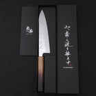 Gyuto AUS-10 Mirror Tsuchime Damascus Yaki Urushi Handle 180mm-[Musashi]-[Japanese-Kitchen-Knives]