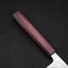 Gyuto AUS-10 Nashiji Damascus Purple Urushi Handle 210mm-[Musashi]-[Japanese-Kitchen-Knives]
