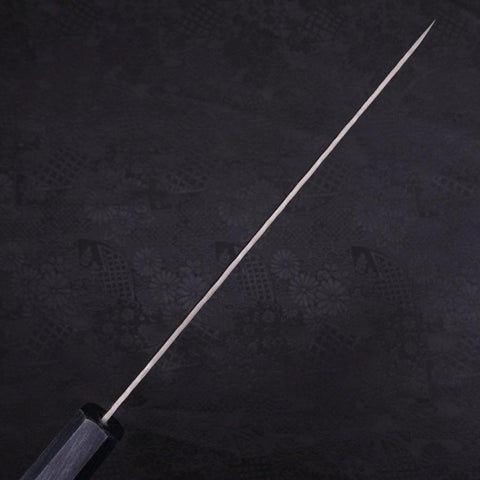 Gyuto AUS-10 Tsuchime Damascus Dark-Blue Urushi Handle 210mm-[Musashi]-[Japanese-Kitchen-Knives]