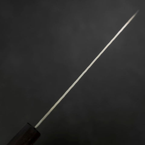 Gyuto AUS-10 Tsuchime Damascus Shitan Walnut Handle 180mm (7”)-[Musashi]-[Japanese-Kitchen-Knives]