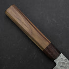 Gyuto AUS-10 Tsuchime Damascus Shitan Walnut Handle 180mm (7”)-[Musashi]-[Japanese-Kitchen-Knives]