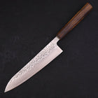 Gyuto AUS-10 Tsuchime Damascus Sumi Urushi Handle 210mm-[Musashi]-[Japanese-Kitchen-Knives]