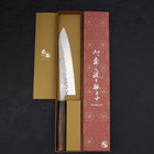 Gyuto AUS-10 Tsuchime Damascus Sumi Urushi Handle 210mm-[Musashi]-[Japanese-Kitchen-Knives]