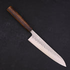 Gyuto AUS-10 Tsuchime Damascus Sumi Urushi Handle 210mm-[Musashi]-[Japanese-Kitchen-Knives]