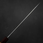 Gyuto AUS-10 Tsuchime Damascus Zelkova Handle 240mm (9.4”)-[Musashi]-[Japanese-Kitchen-Knives]